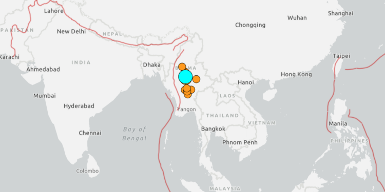 7.7-Magnitude Earthquake Devastates Myanmar and Thailand, Killing Over 150 People